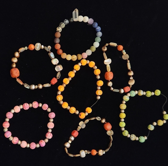 Colorful Beaded Bracelet Set - Picture 2 of 2